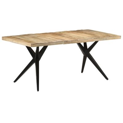 vidaXL Dining Table 180x90x76 cm Rough Mango Wood