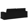 vidaXL Sofa Black 222 x 80 x 82 cm Fabric