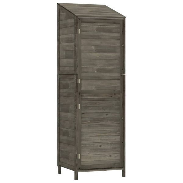 vidaXL Garden Shed Anthracite 55x52x174.5 cm Solid Wood Fir