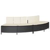 vidaXL Hot Tub Surround Black Poly Rattan and Solid Wood Acacia