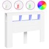 vidaXL LED Headboard White 140x18,5x103,5 cm Engineered Wood