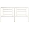 vidaXL Bed Headboard White 186x4x100 cm Solid Pine Wood