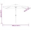 vidaXL Garden Parasol 200 x 300 cm Green Rectangular