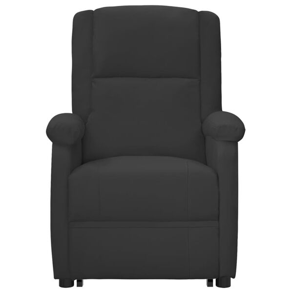 vidaXL Stand up Massage Chair Black Faux Leather