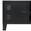 vidaXL TV Cabinet Metal Industrial Style 120x35x48 cm Black