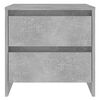 vidaXL Bedside Cabinets 2 pcs Concrete Grey 45x34.5x44.5 cm Engineered Wood