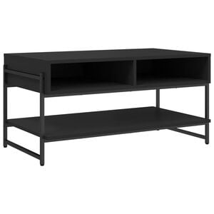 vidaXL Coffee Table Black 90x50x45 cm Engineered Wood