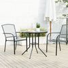 vidaXL Patio Table Round Anthracite Ø80x72.5 cm Powder-coated Steel