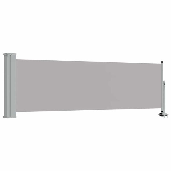 vidaXL Patio Retractable Side Awning 80x300 cm Grey