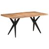 vidaXL Dining Table 160x80x76 cm Solid Acacia Wood