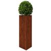 vidaXL Garden Planter 30x26x75 cm Corten Steel