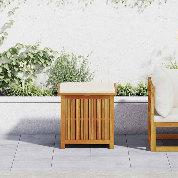 vidaXL Outdoor Cushion Box 60x50x61 cm Solid Wood Acacia