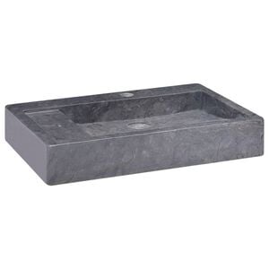 vidaXL Sink Black 58x39x10 cm Marble