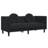 vidaXL 3 Piece Sofa Set with Pillows Black Velvet