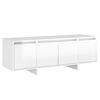 vidaXL TV Cabinet High Gloss White 120x30x40.5 cm Engineered Wood