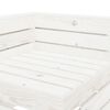 vidaXL Garden 3-Seater Pallet Sofa Wood White
