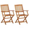 vidaXL 3 Piece Folding Garden Dining Set Solid Acacia Wood