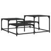 vidaXL Coffee Table Black 87,5x87,5x40 cm Engineered Wood