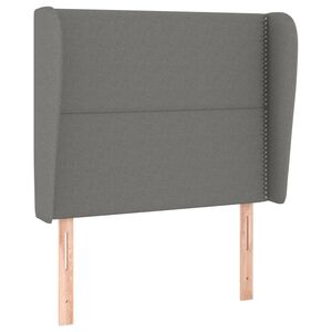 vidaXL Headboard with Ears Dark Grey 83 cm Fabric