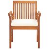 vidaXL Garden Dining Chairs with Cushions 8 pcs Solid Wood Acacia