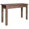 vidaXL Console Table Solid Mahogany Wood 123x42x75 cm