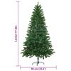 vidaXL Faux Christmas Tree Lifelike Needles 180 cm Green