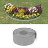vidaXL Garden Edgings 3 pcs Grey 10 m 20 cm Polyethylene