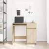vidaXL Desk Sonoma Oak 86x49x76 cm Engineered Wood
