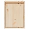 vidaXL Wall Cabinet 30x30x40 cm Solid Wood Pine