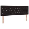 vidaXL Headboard with Headboard Black 144 cm Faux Leather