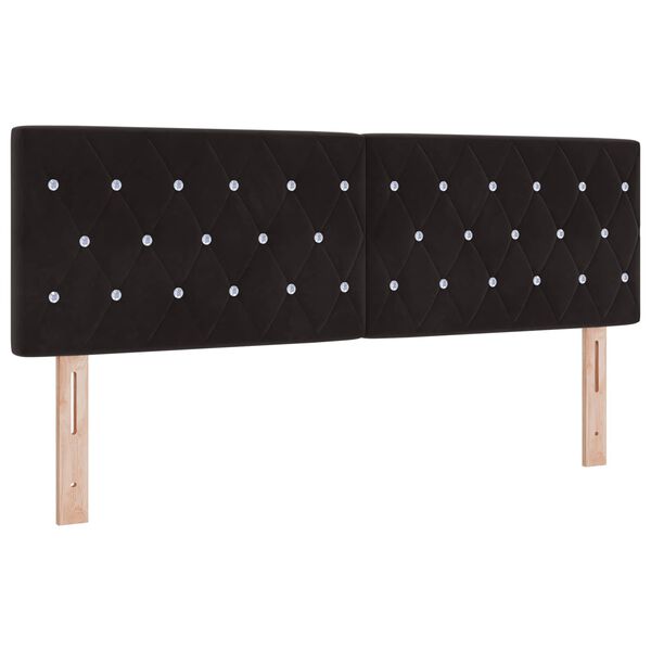 vidaXL Headboard with Headboard Black 144 cm Faux Leather