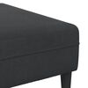 vidaXL Living Room Couch 3 pcs Black