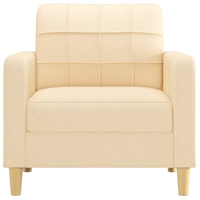 vidaXL Sofa Chair Cream 60 cm Fabric