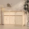 vidaXL Sideboard 110x36x75 cm Solid Wood Pine