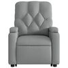 vidaXL Stand up Massage Recliner Chair Light Grey Fabric