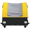 vidaXL Bike Trailer Black and Yellow 30 kg Iron