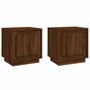 vidaXL Bedside Cabinets 2 pcs Brown Oak 44x35x45 cm Engineered Wood
