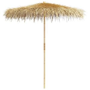 vidaXL Bamboo Garden Parasol with Banana Leaf Roof 210 cm