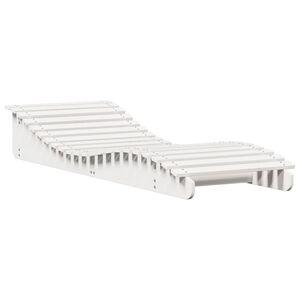 vidaXL Sun Lounger White 205x70x31,5 cm Solid Wood Pine
