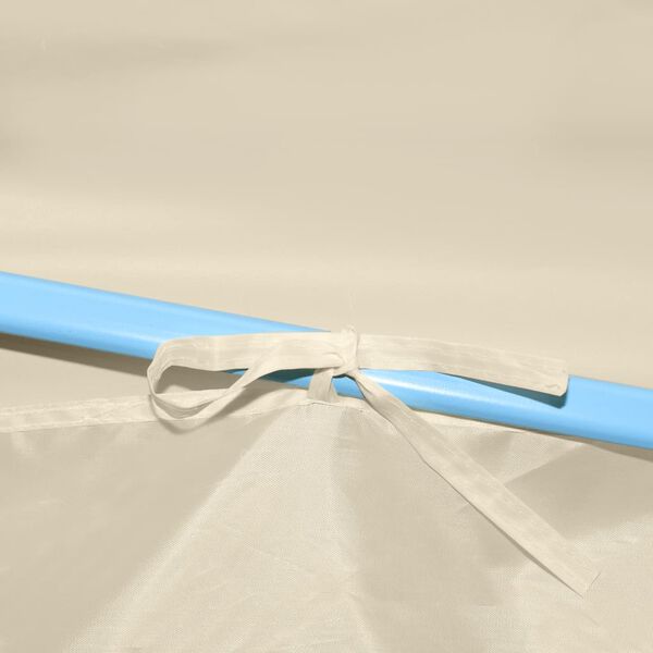 vidaXL Professional Folding Party Tent with 4 Sidewalls 2x2 m Steel Cream