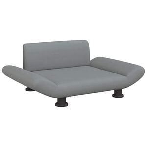 vidaXL Dog Bed Light Grey 70x45x28 cm Fabric