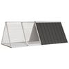 vidaXL Rabbit Cage | Anthracite | Galvanised steel | Large | Rabbit Cage