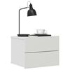 vidaXL Bedside Cabinet White 40x30x30 cm Engineered Wood