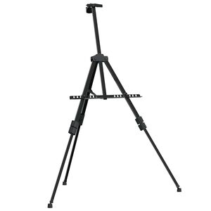 vidaXL Adjustable Display Easel Black Metal