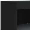 vidaXL Sideboard with LED Lights Black 162x37x100 cm