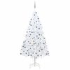 vidaXL Artificial Pre-lit Christmas Tree with Ball Set White 240 cm