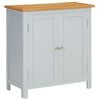 vidaXL Cupboard 70x35x75 cm Solid Oak Wood