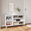 vidaXL Shoe Cabinet White 102x36x60 cm Engineered Wood