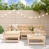 vidaXL 5 Piece Garden Lounge Set with Cushions Solid Wood