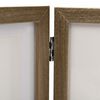 vidaXL Trifold Photo Frame Collage Light Brown 28x18 cm+2x